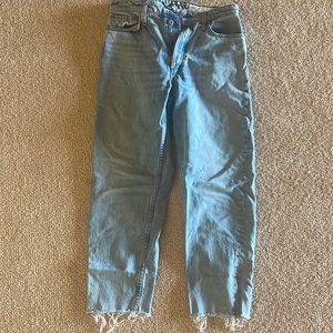 Rag & Bone high rise barrel leg